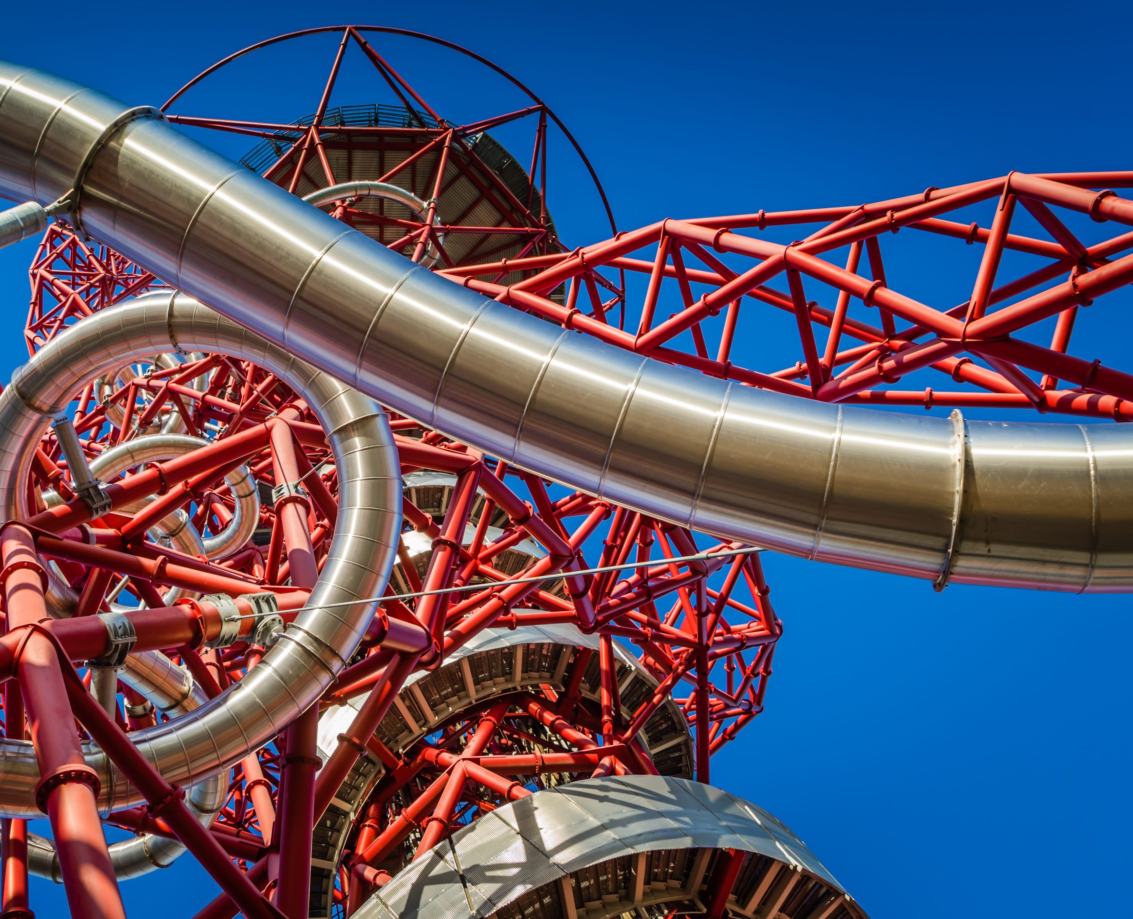 Orbit tower: Olympic Park's red 'roller coaster